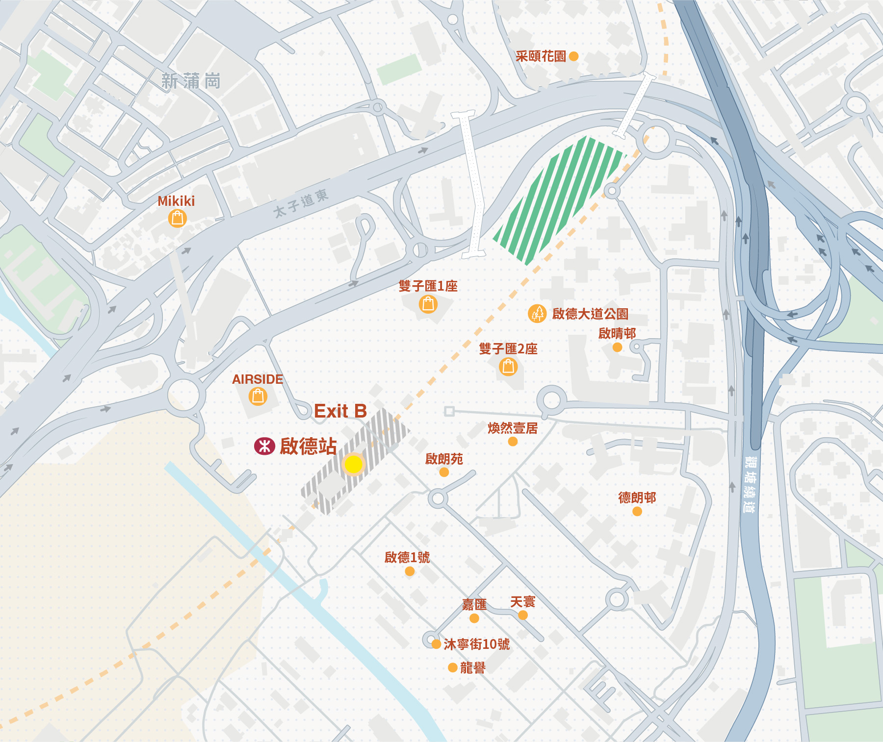 由啟德站步行,5分鐘直達商場。作為主要交通樞紐,港鐵啟德站無縫連接全港。 由啟德站步行,5分鐘直達商場。作為主要交通樞紐,港鐵啟德站無縫連接全港。